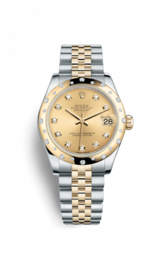 Remontoir à montres pour montre Rolex Datejust 31 Datejust 31 Rolesor Yellow Domed Diamond / Jubilee / Champagne Diamond