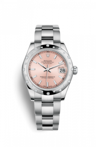 Remontoir à montres pour montre Rolex Datejust 31 Datejust 31 Stainless Steel Domed Diamond / Oyster / Rose