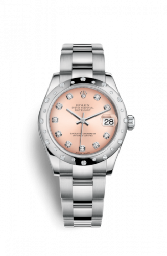 Remontoir à montres pour montre Rolex Datejust 31 Datejust 31 Stainless Steel Domed Diamond / Oyster / Rose - Diamond
