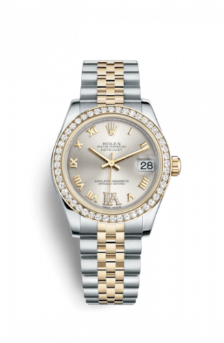 Remontoir à montres pour montre Rolex Datejust 31 Datejust 31 Rolesor Yellow Diamond / Jubilee / Argent Roman