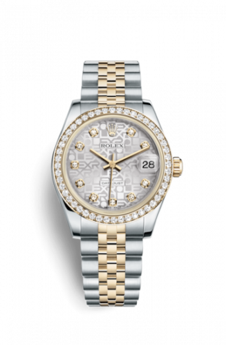 Remontoir à montres pour montre Rolex Datejust 31 Datejust 31 Rolesor Yellow Diamond / Jubilee / Argent Computer