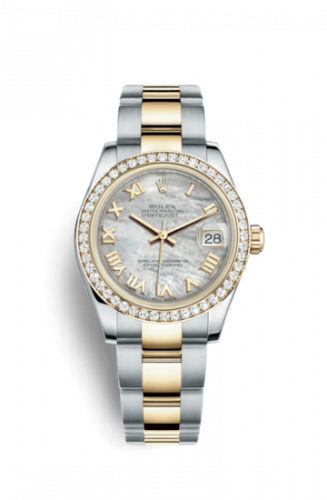 Remontoir à montres pour montre Rolex Datejust 31 Datejust 31 Rolesor Yellow Diamond / Oyster / MOP Roman