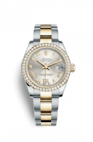 Remontoir à montres pour montre Rolex Datejust 31 Datejust 31 Rolesor Yellow Diamond / Oyster / Argent Roman