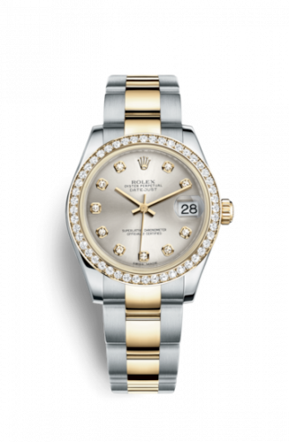 Remontoir à montres pour montre Rolex Datejust 31 Datejust 31 Rolesor Yellow Diamond / Oyster / Argent Diamond