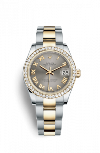 Remontoir à montres pour montre Rolex Datejust 31 Datejust 31 Rolesor Yellow Diamond / Oyster / Steel Roman