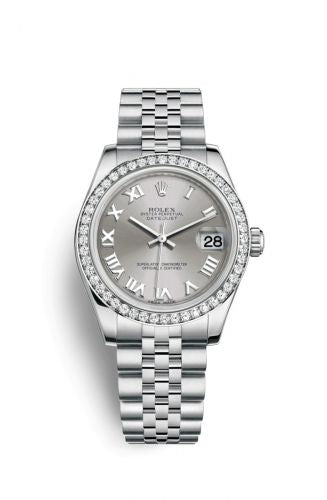 Remontoir à montres pour montre Rolex Datejust 31 Datejust 31 Stainless Steel Diamond / Jubilee / Rhodium - Roman