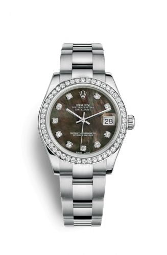 Remontoir à montres pour montre Rolex Datejust 31 Datejust 31 Stainless Steel Diamond / Oyster / Noire MOP