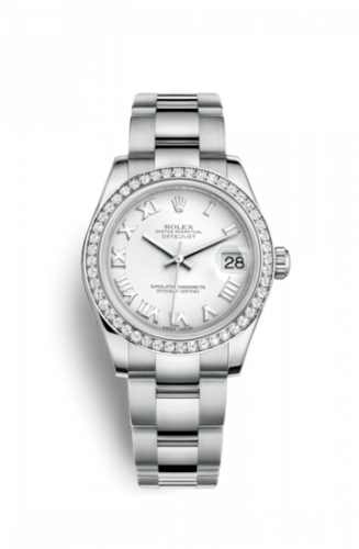 Remontoir à montres pour montre Rolex Datejust 31 Datejust 31 Stainless Steel Diamond / Oyster / Blanc - Roman
