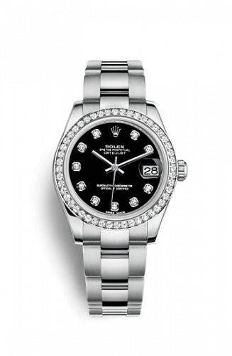 Remontoir à montres pour montre Rolex Datejust 31 Datejust 31 Stainless Steel Diamond / Oyster / Noire - Diamond