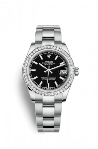 Remontoir à montres pour montre Rolex Datejust 31 Datejust 31 Stainless Steel Diamond / Oyster / Noire