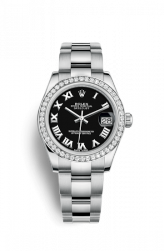 Remontoir à montres pour montre Rolex Datejust 31 Datejust 31 Stainless Steel Diamond / Oyster / Noire - Roman