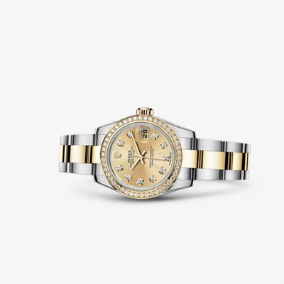 Remontoir à montres pour montre Rolex Lady-Datejust Lady-Datejust 26 Rolesor Diamond Champagne Diamond Oyster