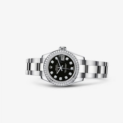 Remontoir à montres pour montre Rolex Lady-Datejust Lady-Datejust 26 Diamond Noire Diamond Oyster