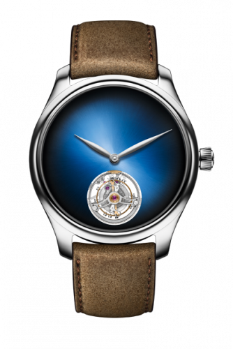 Remontoir à montres pour montre H. Moser & Cie Endeavour Endeavour Tourbillon Or Blanc / Funky Bleu Concept