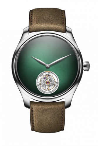 Remontoir à montres pour montre H. Moser & Cie Endeavour Endeavour Tourbillon Or Blanc / Cosmic Verte Concept