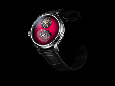 Remontoir à montres pour montre H. Moser & Cie Endeavour Endeavour Cylindrical Tourbillon MB&F Burgundy