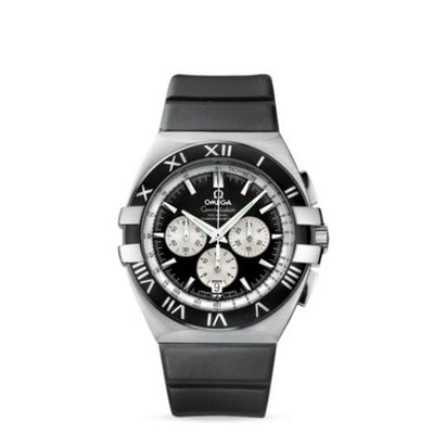 Watch Winder for watch Omega Constellation Constellation Co-Axial 41 Chronograph Double Eagle Stainless Steel / Black / Rubber