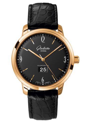 Uhrenbeweger für Uhr Glashütte Original Sixties Sixties Panorama Date Rose Gold / Black / Alligator / Pin