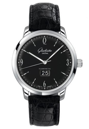 Uhrenbeweger für Uhr Glashütte Original Sixties Sixties Panorama Date Stainless Steel / Black / Alligator / Pin
