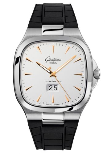 Uhrenbeweger für Uhr Glashütte Original Seventies Seventies Panorama Date Silver / Rubber / Folding