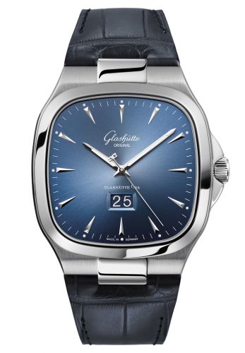 Uhrenbeweger für Uhr Glashütte Original Seventies Seventies Panorama Date Blue / Alligator / Folding
