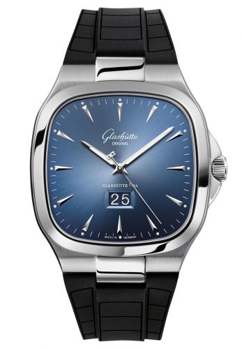 Uhrenbeweger für Uhr Glashütte Original Seventies Seventies Panorama Date Blue / Rubber / Folding