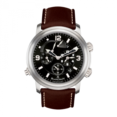 Watch Winder for watch Blancpain Léman Léman Réveil GMT Titanium / Black / Barennia