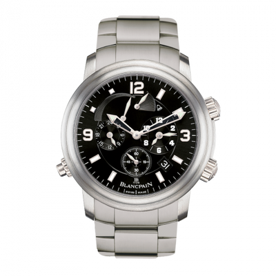 Watch Winder for watch Blancpain Léman Léman Réveil GMT Titanium / Black / Bracelet