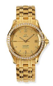 Watch Winder for watch Omega Seamaster 120M Seamaster 120M Automatic 36.25 Yellow Gold / Diamond / Champagne