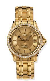 Watch Winder for watch Omega Seamaster 120M Seamaster 120M Automatic 36.25 Yellow Gold / Diamond / Champagne