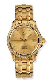 Watch Winder for watch Omega Seamaster 120M Seamaster 120M Automatic 36.25 Yellow Gold / Diamond / Champagne