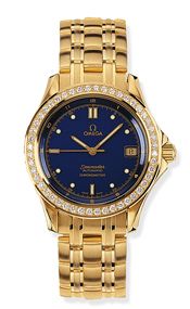 Watch Winder for watch Omega Seamaster 120M Seamaster 120M Automatic 36.25 Yellow Gold / Diamond / Blue