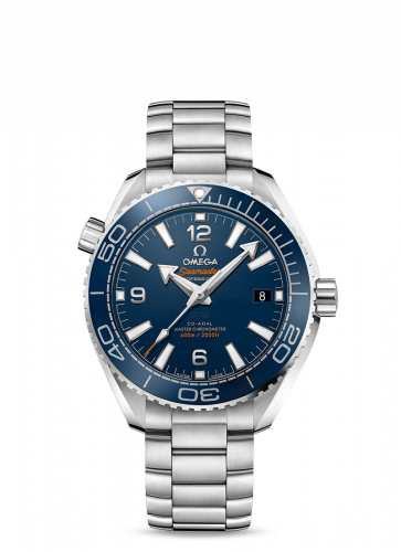 Watch Winder for watch Omega Seamaster Planet Ocean Seamaster Planet Ocean 600M Co-Axial 39.5 Master Chronometer Stainless Steel / Blue / Bracelet