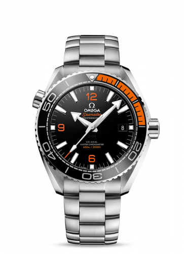 Watch Winder for watch Omega Seamaster Planet Ocean Seamaster Planet Ocean 600M Co-Axial 43.5 Master Chronometer Stainless Steel / Orange / Bracelet