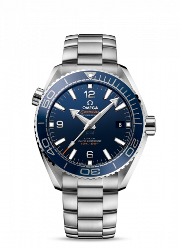 Watch Winder for watch Omega Seamaster Planet Ocean Seamaster Planet Ocean 600M Co-Axial 43.5 Master Chronometer Stainless Steel / Blue / Bracelet