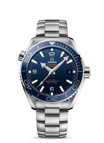 Watch Winder for watch Omega Seamaster Planet Ocean Seamaster Planet Ocean 600M Co-Axial 43.5 Master Chronometer Stainless Steel / Blue / Bracelet