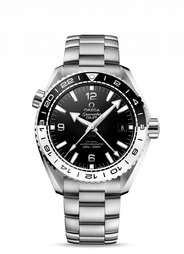 Watch Winder for watch Omega Seamaster Planet Ocean Seamaster Planet Ocean 600M Co-Axial 43.5 Master Chronometer GMT Stainless Steel / Black White / Bracelet