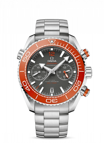 Watch Winder for watch Omega Seamaster Planet Ocean Seamaster Planet Ocean 600M Co-Axial 45.5 Master Chronometer Chronograph Stainless Steel / Grey / Bracelet