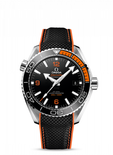 Watch Winder for watch Omega Seamaster Planet Ocean Seamaster Planet Ocean 600M Co-Axial 43.5 Master Chronometer Stainless Steel / Orange / Rubber