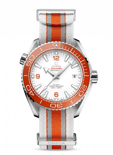 Watch Winder for watch Omega Seamaster Planet Ocean Seamaster Planet Ocean 600M Co-Axial 43.5 Master Chronometer Stainless Steel / White / NATO