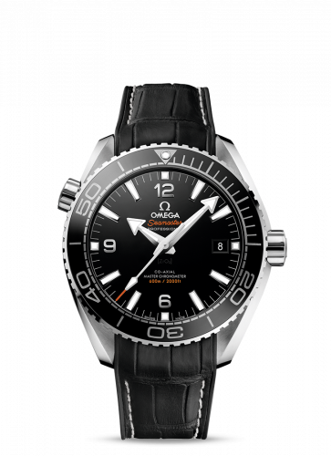 Watch Winder for watch Omega Seamaster Planet Ocean Seamaster Planet Ocean 600M Co-Axial 43.5 Master Chronometer Stainless Steel / Black / Alligator