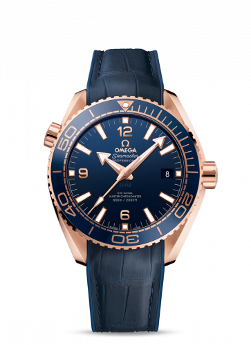 Watch Winder for watch Omega Seamaster Planet Ocean Seamaster Planet Ocean 600M Co-Axial 43.5 Master Chronometer Sedna Gold / Blue / Strap