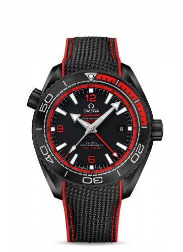 Watch Winder for watch Omega Seamaster Planet Ocean Seamaster Planet Ocean 600M Co-Axial 45.5 Master Chronometer GMT Deep Black Red