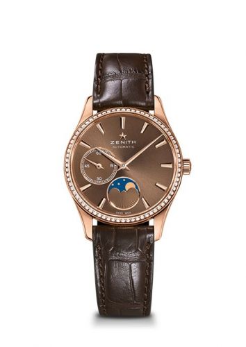 Watch Winder for watch Zenith Elite Elite Ultra Thin Lady Moonphase Rose Gold / Brown / Diamond