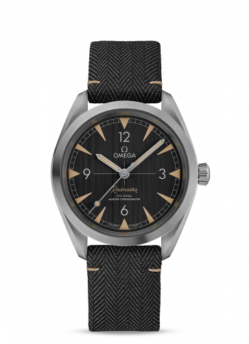 Watch Winder for watch Omega Railmaster Railmaster Omega Co-Axial Master Chronometer 40 Stainless Steel / Grey / Strap