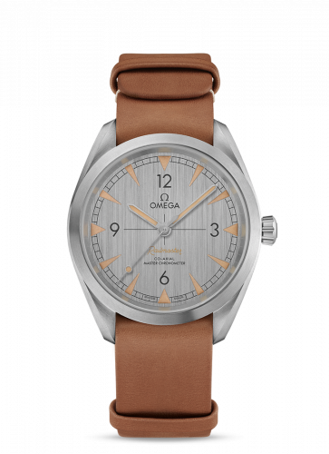 Watch Winder for watch Omega Railmaster Railmaster Omega Co-Axial Master Chronometer 40 Stainless Steel / Silver / Strap