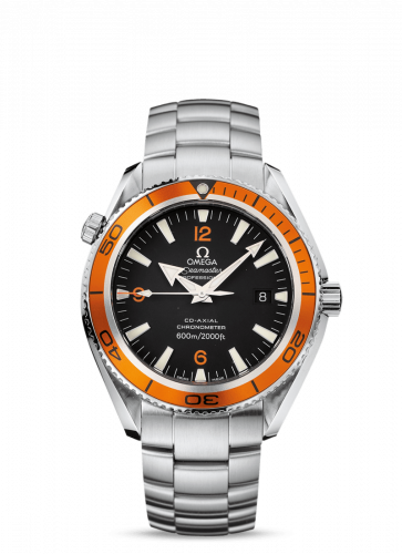 Watch Winder for watch Omega Seamaster Planet Ocean Seamaster Planet Ocean 600M Co-Axial 42 Stainless Steel / Orange / Bracelet