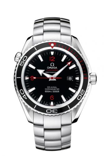 Watch Winder for watch Omega Seamaster Planet Ocean Seamaster Planet Ocean 600M Co-Axial 45.5 Stainless Steel / Black / Bracelet / Product Red