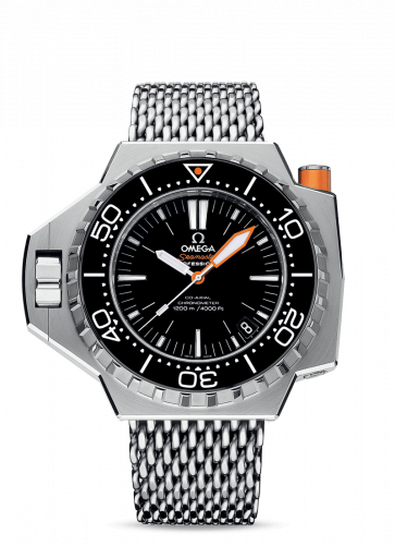 Watch Winder for watch Omega Seamaster PloProf Seamaster PloProf Co-Axial Stainless Steel / Black / Shark