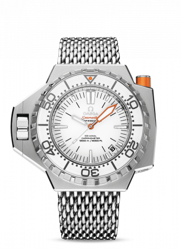 Watch Winder for watch Omega Seamaster PloProf Seamaster PloProf Co-Axial Stainless Steel / White / Shark